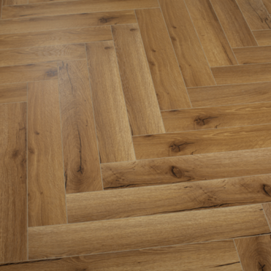 Herringbone 12mm Traditional Oak Laminate Flooring