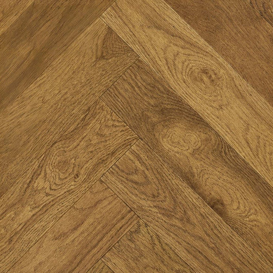 Cotswold Herringbone Brushed UV Lacquered Bourbon HB-5 Engineered Wood Flooring