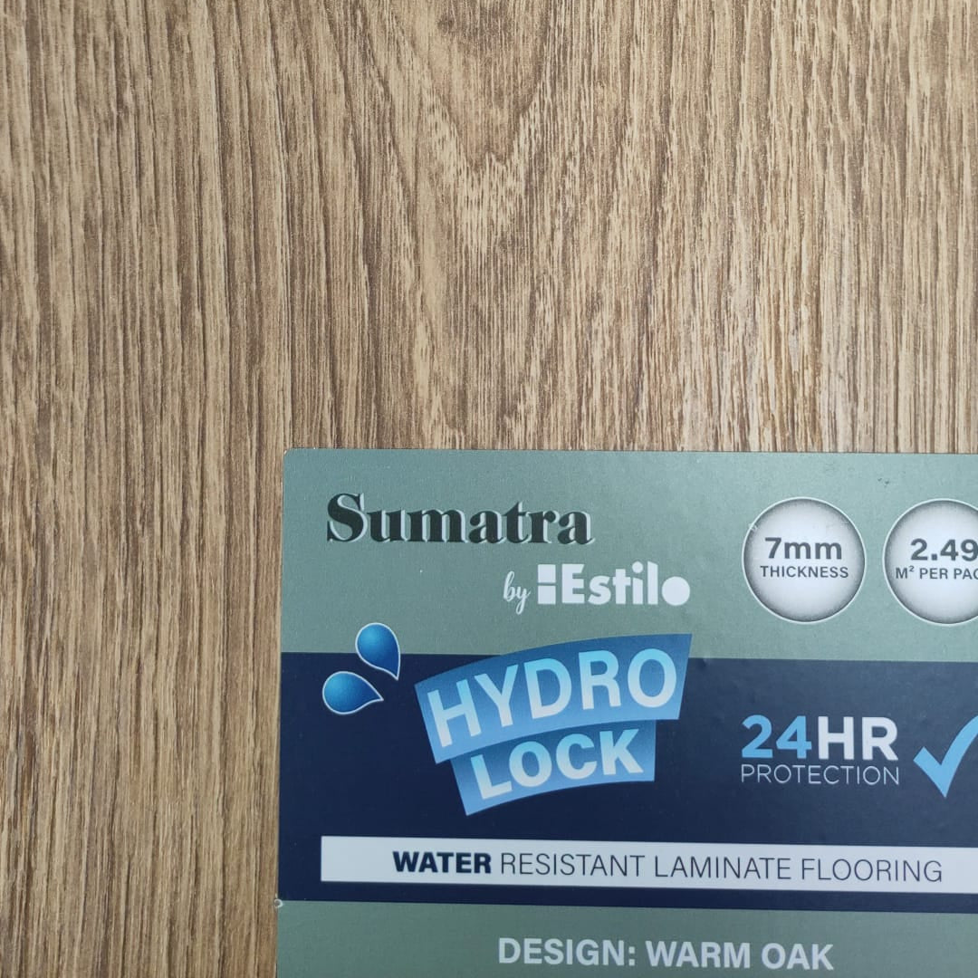 Hydro Lock Sumatra  Warm Oak 7mm Laminate Flooring