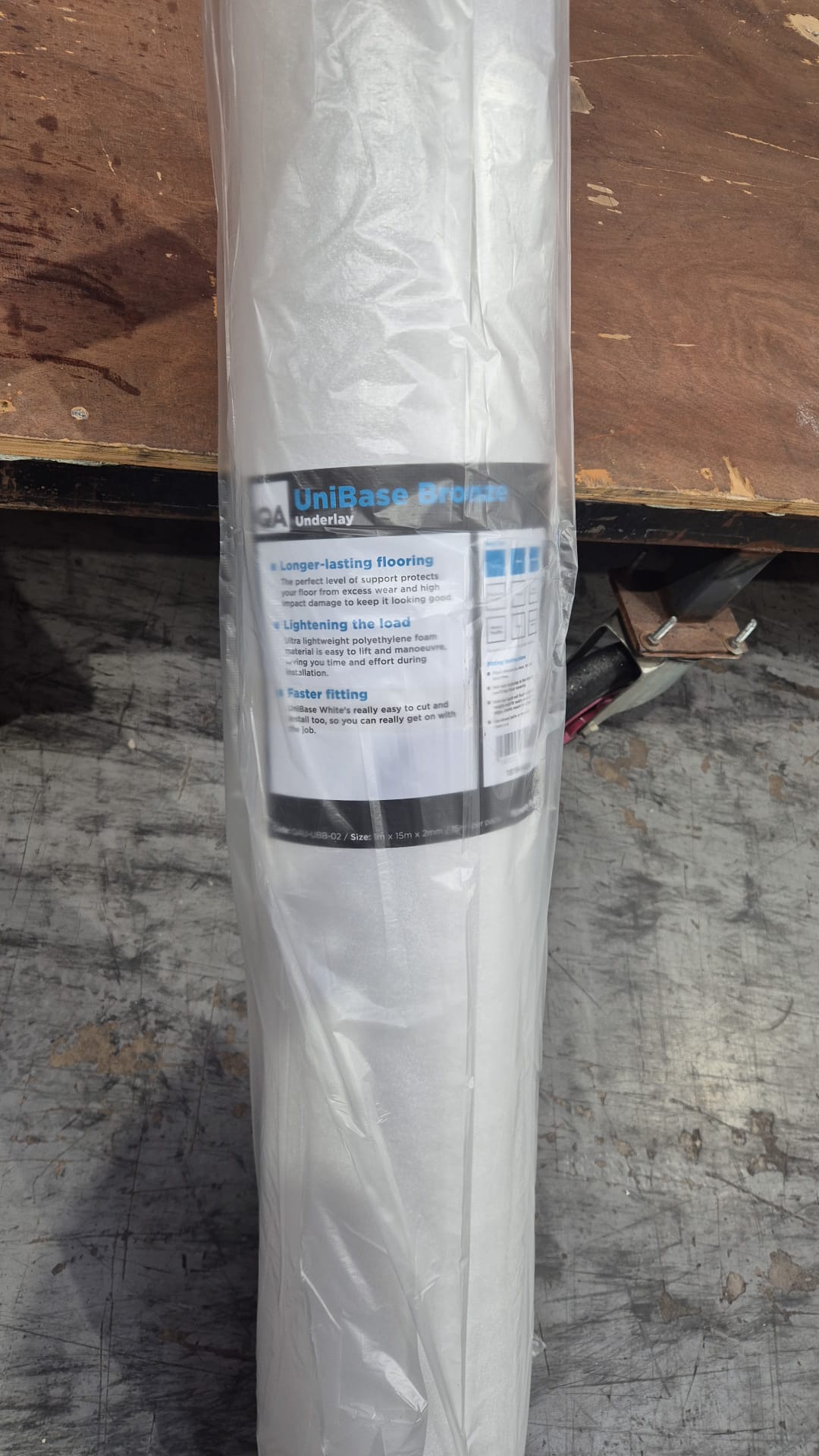 stored inside retail warehouse