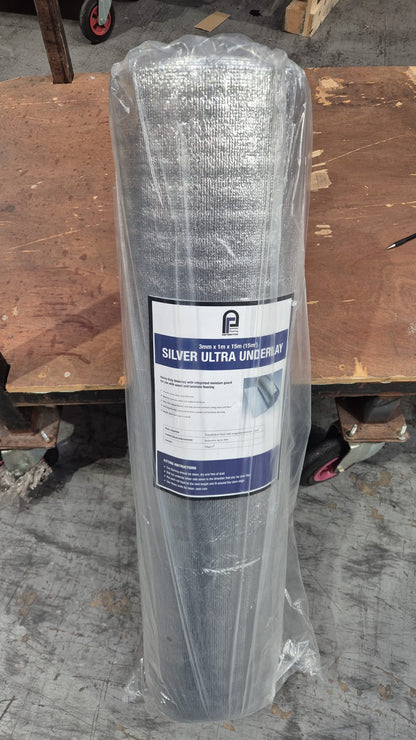 Flooring pallets stacked