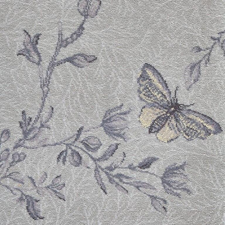 Brintons Timorous Beasties 10/50156 Silver Ruskin Butterfly Carpet