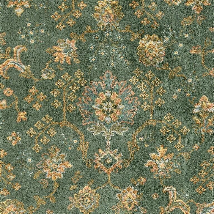 Brintons Renaissance 4/24052 Green Palmette Carpet