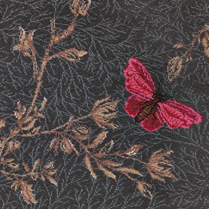Brintons Timorous Beasties 8/50155 Noir Ruskin Butterfly Carpet