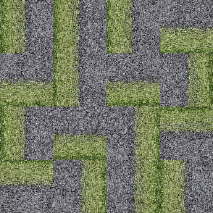 Interface Composure Edge 4274001 Olive Seclusion Carpet Tiles