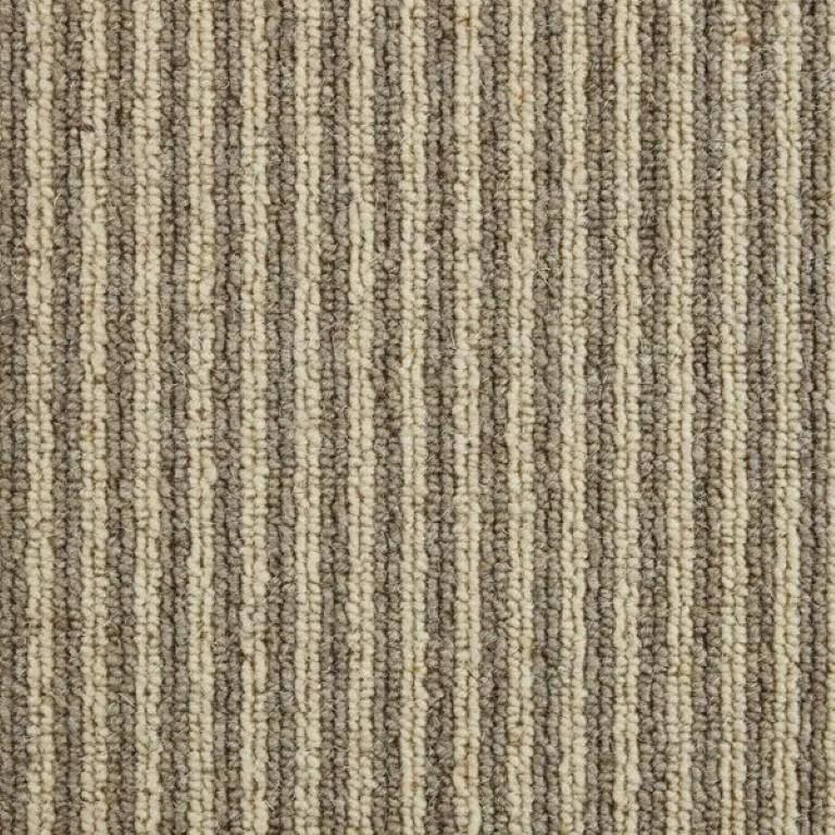 Kingsmead Carpets Mineral Stripe Wool Loop Iron Carpet