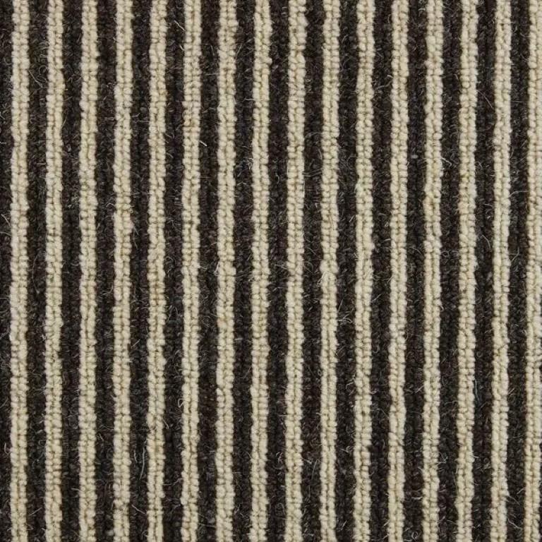 Kingsmead Carpets Mineral Stripe Wool Loop Jet Carpet