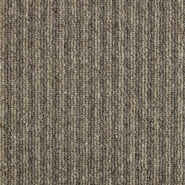 Kingsmead Carpets Mineral Stripe Wool Loop Quartz Carpet