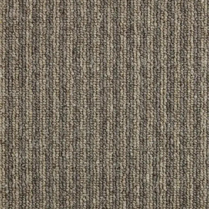 Kingsmead Carpets Mineral Stripe Wool Loop Quartz Carpet