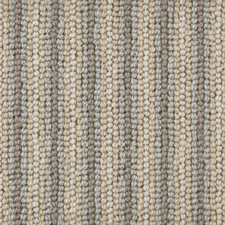 Manx Tomkinson Natural Shades Wool Loop Stripe Flagstone Carpet