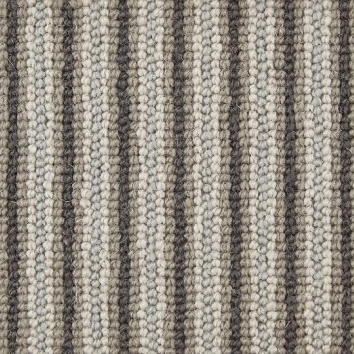 Manx Tomkinson Natural Shades Wool Loop Stripe Lava Carpet