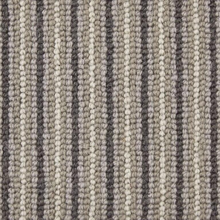 Manx Tomkinson Natural Shades Wool Loop Stripe Marble Carpet