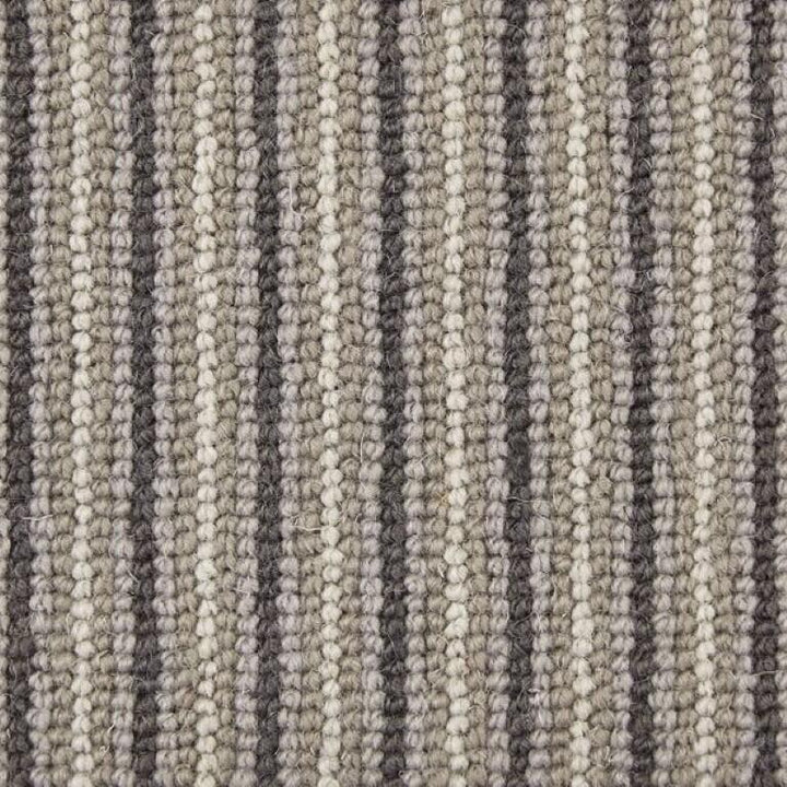 Manx Tomkinson Natural Shades Wool Loop Stripe Marble Carpet
