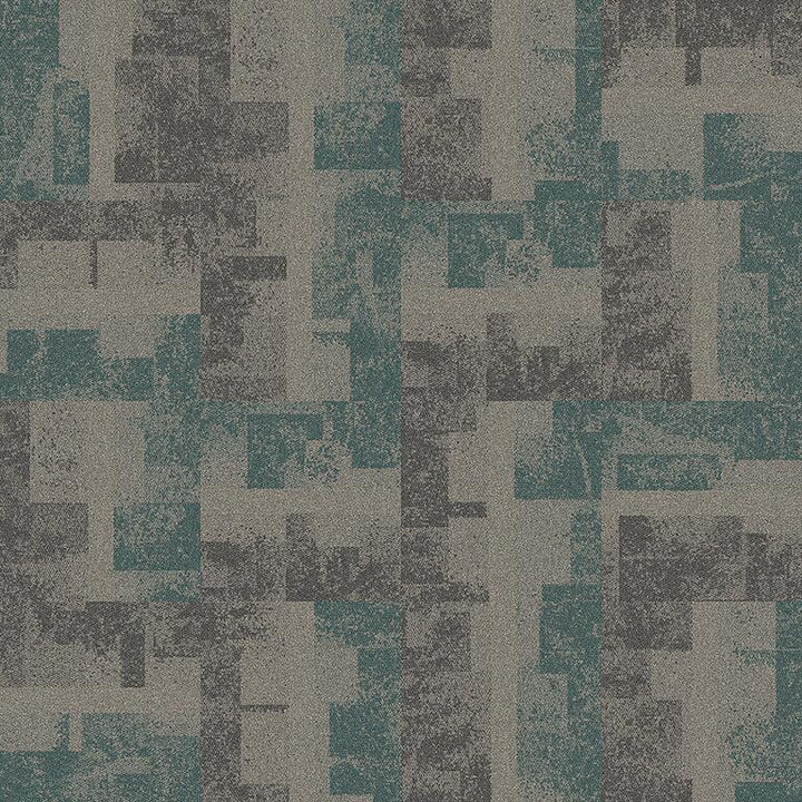 Interface Open Air 404 Transition 9706001 Nickel/teal Carpet Tiles