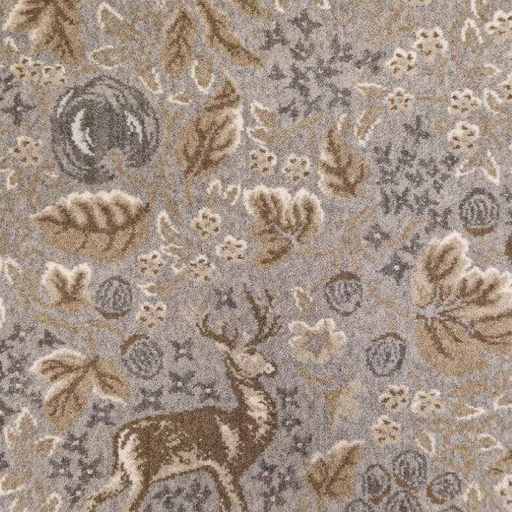 Brintons Purely Natural Flora And Fauna 10/50388 Woodland Stag Cloud Carpet