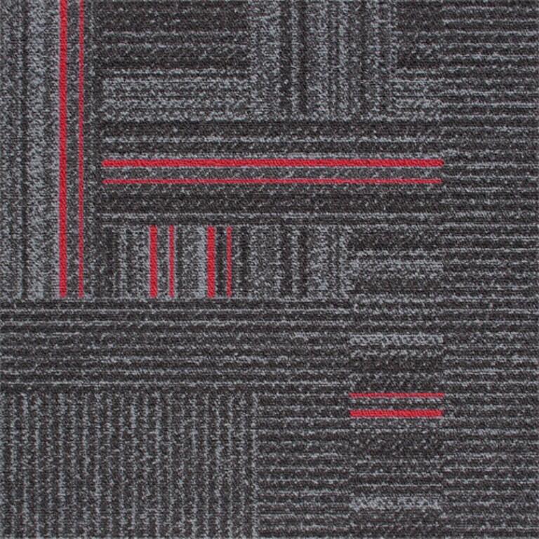 Gradus Floorcoverings Times Square Red 06605 Carpet Tiles