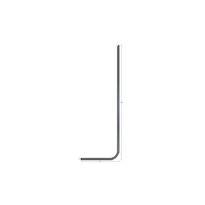 Gradus Si150502p ?p' Range Skirtings - Set-in PVC Black 2m