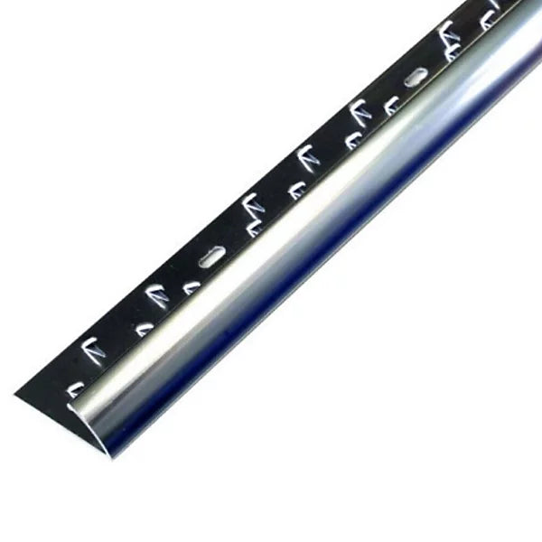 Silver metal door plate trim