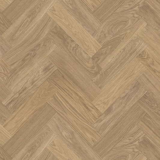 Skane Herringbone Brown Vinyl Flooring