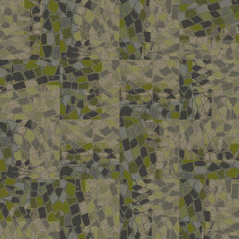 Interface Stone Course 8343001 Green Stone Carpet Tiles
