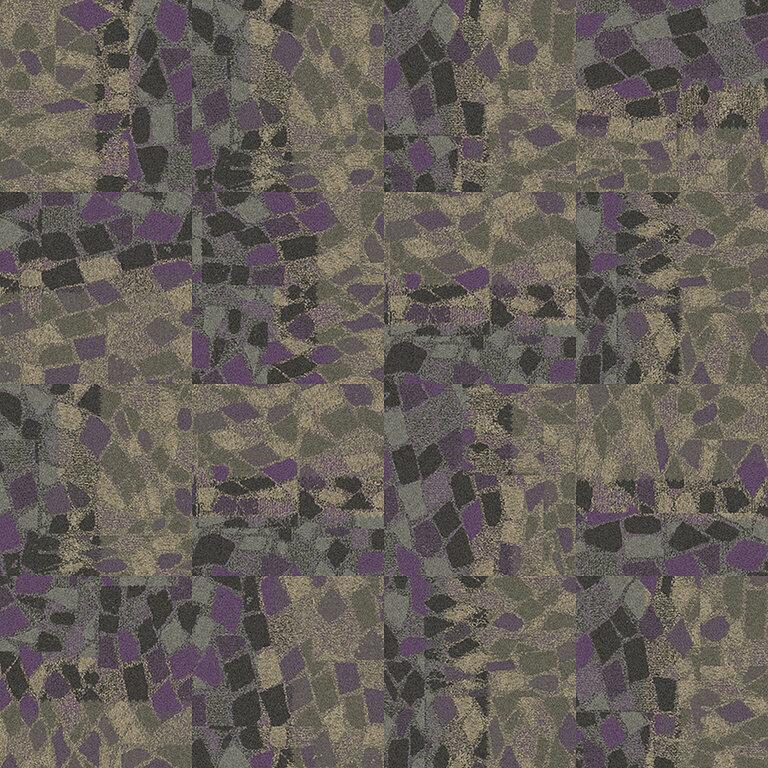 Interface Stone Course 8343001 Purple Stone Carpet Tiles