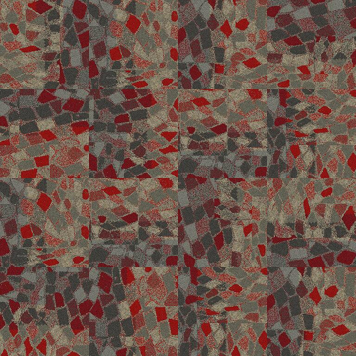 Interface Stone Course 8343001 Red Stone Carpet Tiles